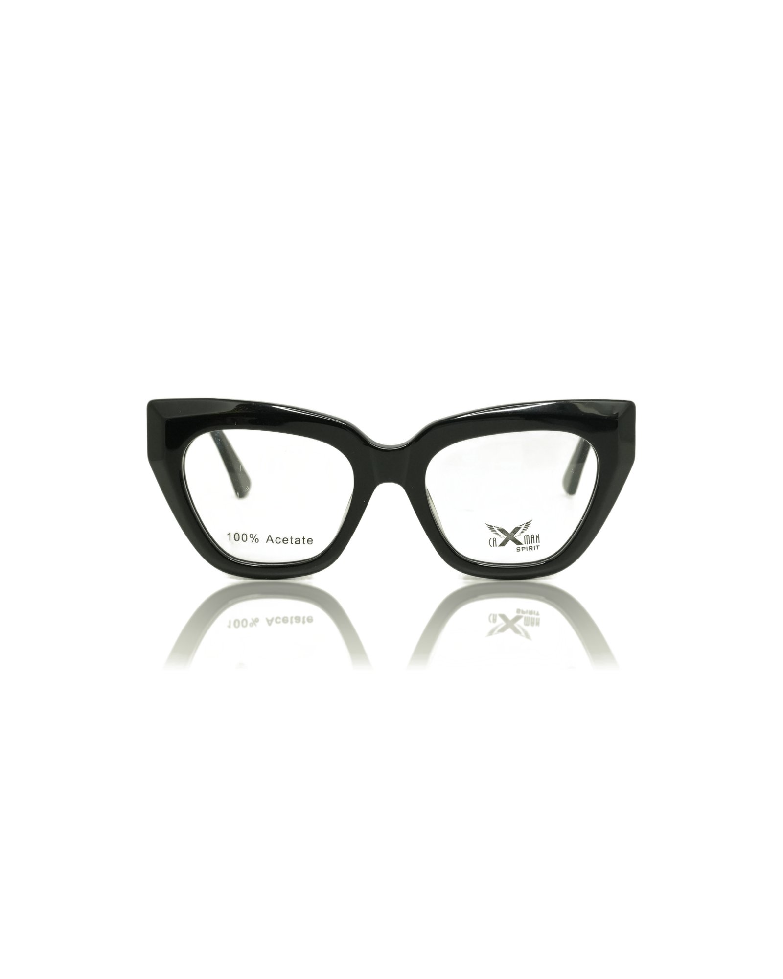 CAXMAN Haute Couture Cat Eye Pure Acetate Frame (Polished Havana Coffee Tortoise)