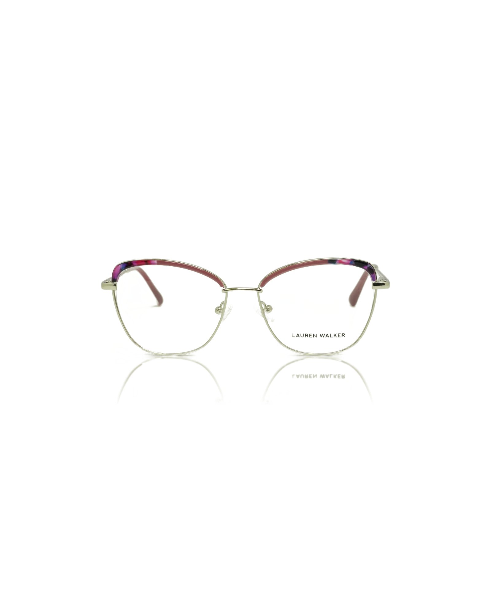LAUREN WALKER Rainbow Prism Cat Eye Optical Frame (Multi-Chromatic Prism Acetate)