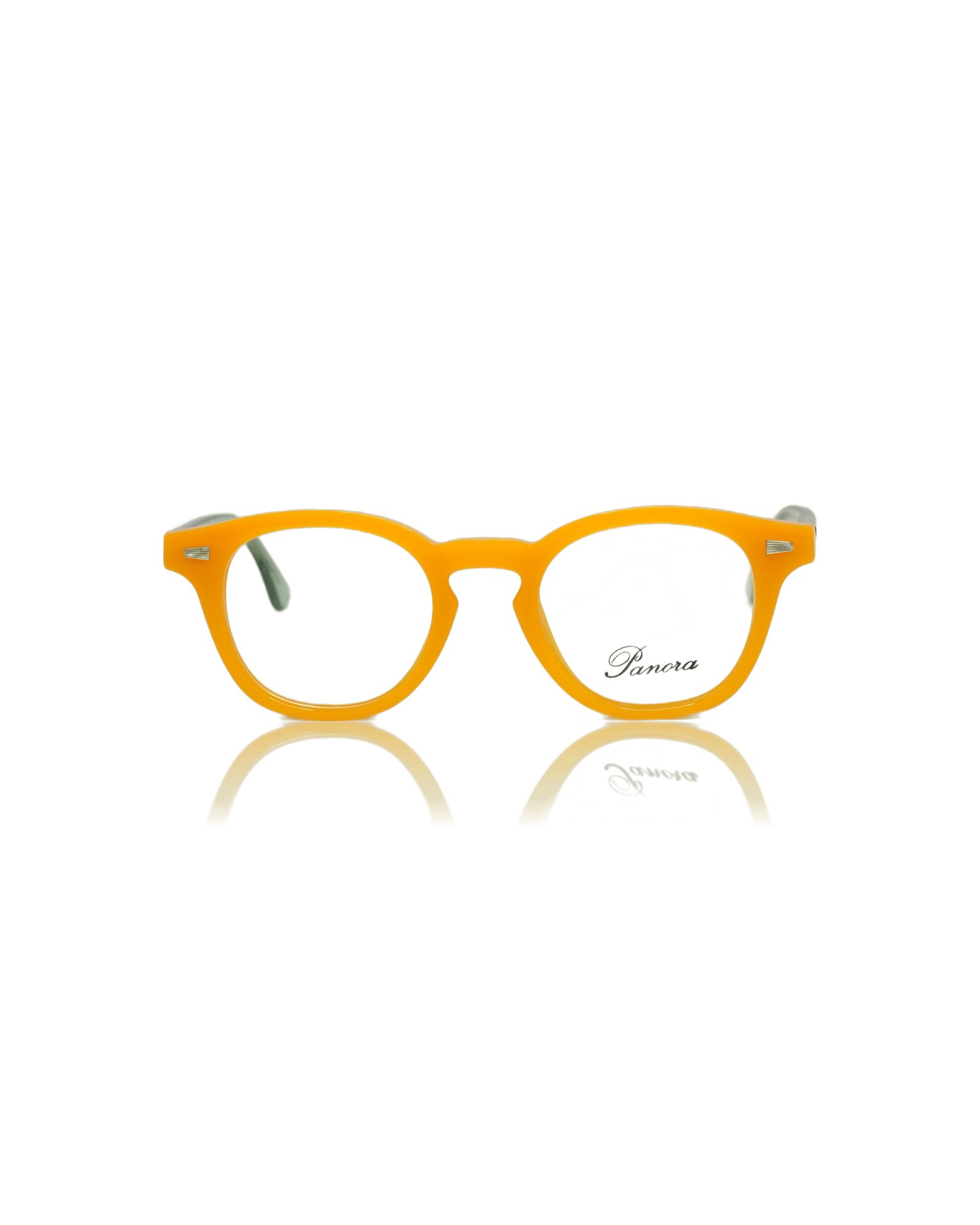 PANORA Round Canary Yellow Translucent Shell Frame (Translucent Canary Yellow)