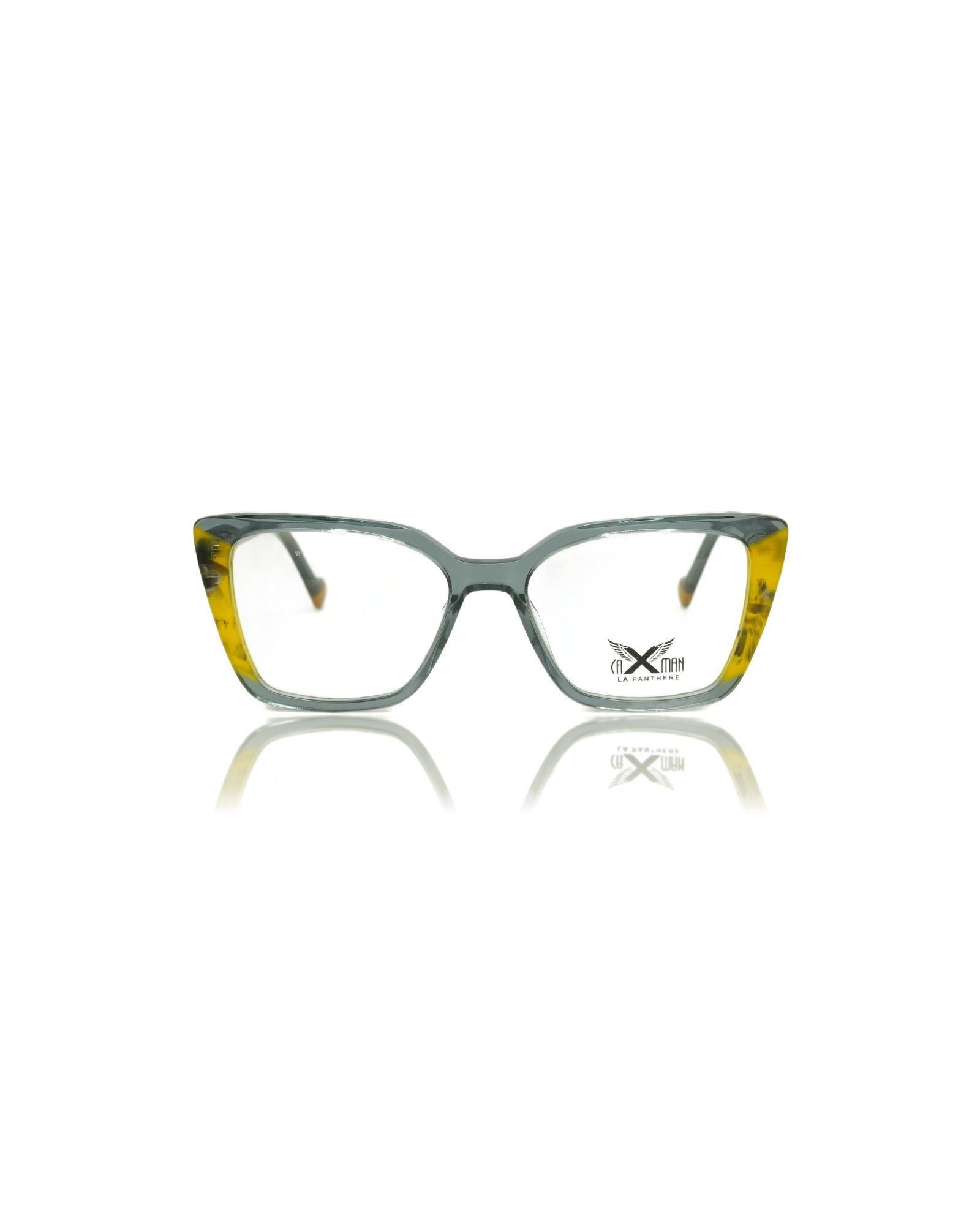 CAXMAN Transparent Multi-Colour Lady Shell Frame (Crystal Opal Rainbow Swirl)